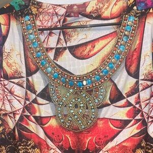 Embellished Multicolor Women's Top